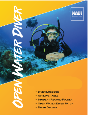 NAUI Open Water Scuba Diver eLearning, Logbook, Tables Package